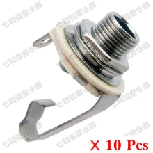 10 шт. цвет пистолета 1/" моно вход Разъем для электрогитары бас, гитарный выход датчика разъем 6,35