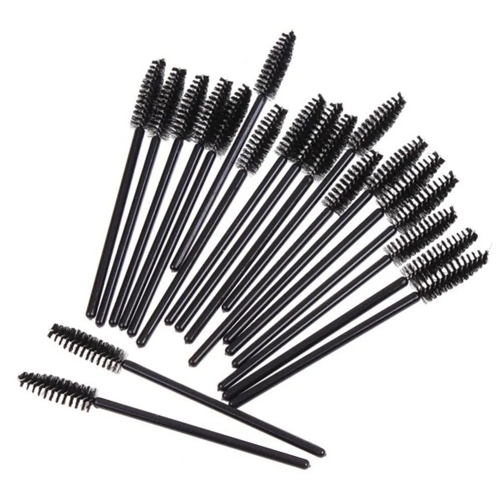 100 Pcs Eyes Make up Brushes Synthetic Fiber Disposable Eyelash Brush