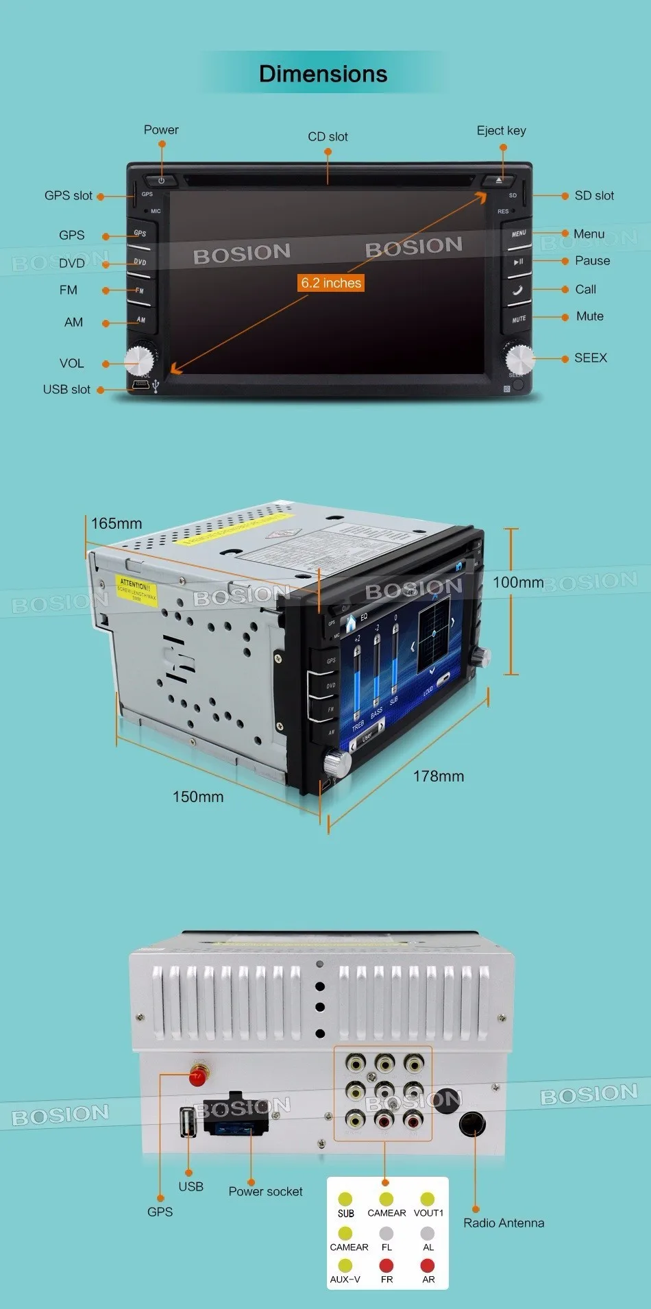 Clearance New universal 2 din car dvd gps Car Radio Recorder GPS Navigation In dash Car PC Stereo Head Unit video+Free Map Card+camera 20