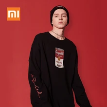 xiaomi youpin свитер с круглым вырезом флисовые модные крутые мужские и женские толстовки весна осень зима теплый пуловер