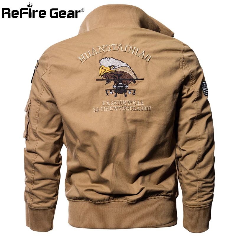Мужские военные куртки ReFire Gear хлопковые армейские на осень и зиму Повседневная
