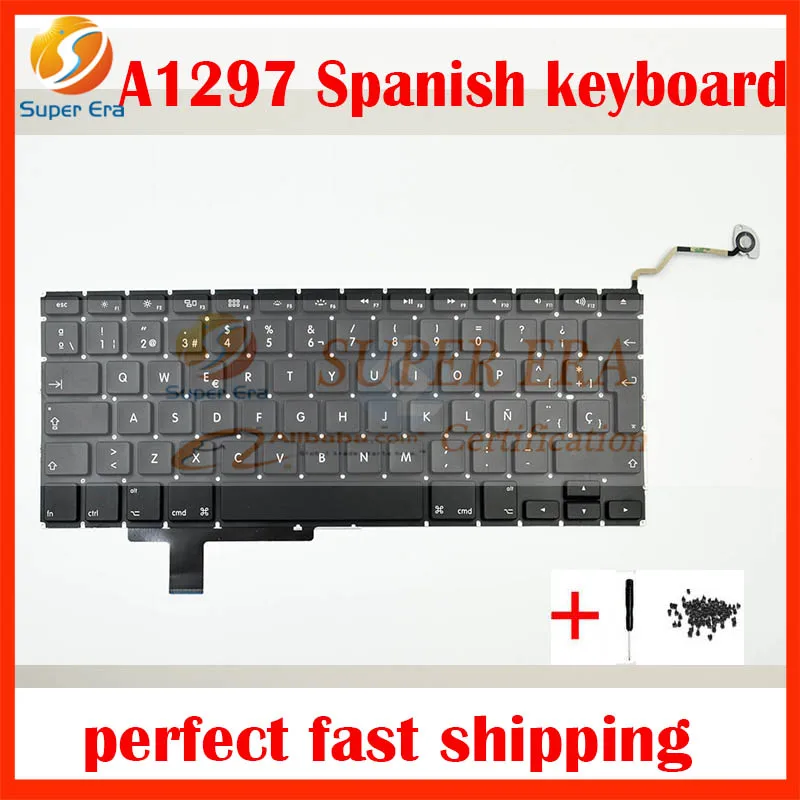 A1297 Spain Spanish Sp keyboard for font b macbook b font pro 17 Sp keyboard layout