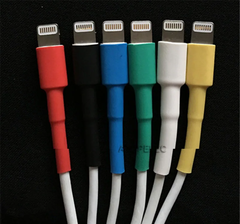 

1M Heat Shrink Tube Sleeve for iPad iPhone 5 6 7 8 USB Data Charger Cable Fix Black/Red/Yellow/Green/Blue/White/Clear