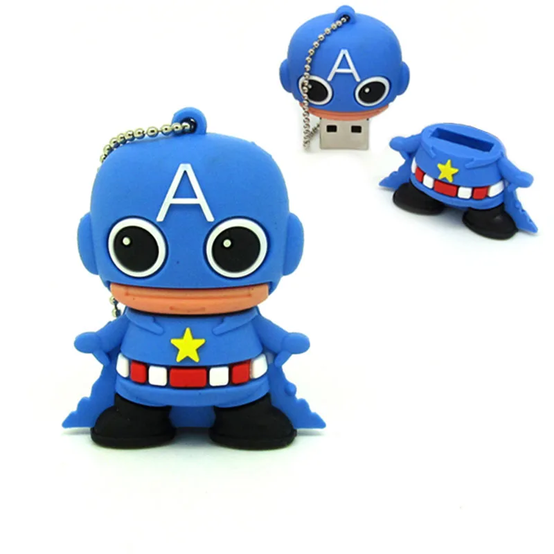 Usb флеш накопитель Super heros 64 ГБ 32 16 8 4 Гб карта памяти batman/superman/Wonder Woman usb Captain America cle|USB