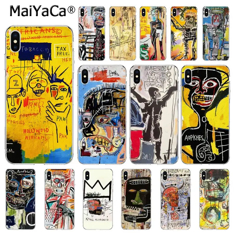 MaiYaCa Jean Michel Basquiat Art Graffiti TPU Soft Silicone Phone Case