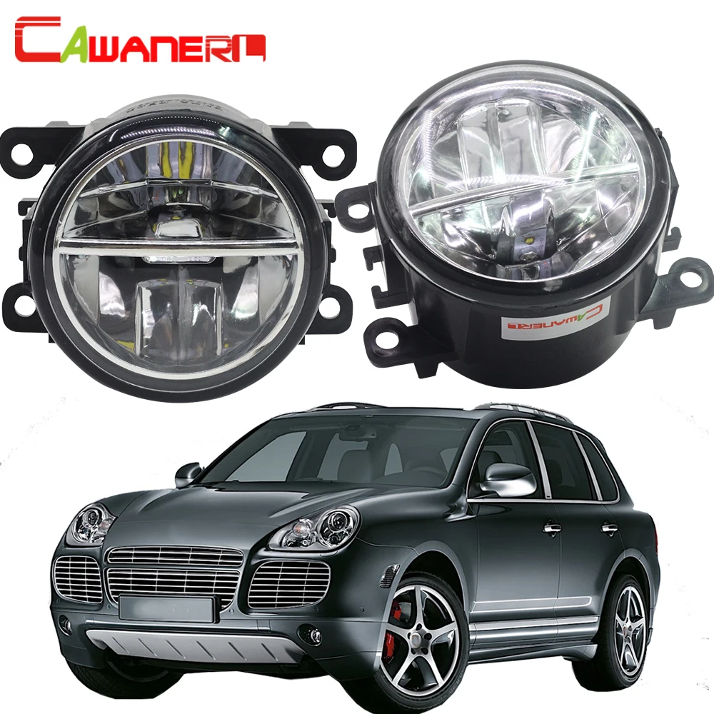 Cawanerl For Porsche Cayenne 955 2002 2015 2 X Car Styling LED Bulb Fog