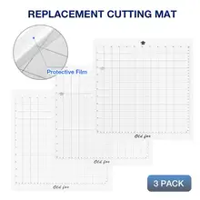 3 шт. сменный коврик для резки прозрачный клейкий коврик измерительная Сетка 12 дюймов для силуэта Камея плоттер машина