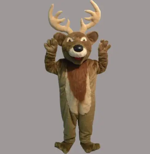 Christmas Elk Deer Moose Mascot Costume Fancy Dress Adult Party Event Outfit