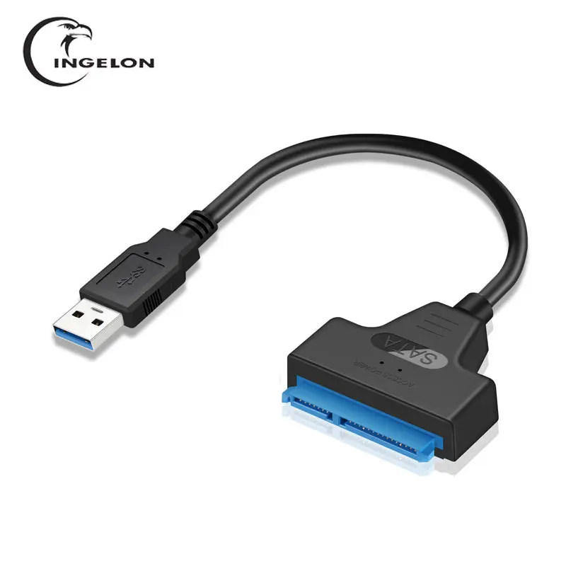 Ingelon hdd usb адаптер Sata 3 к usb 3,0 кабель 25 см конвертер Кабель 22pin sataIII к usb3.0 адаптеры для 2," sata SSD