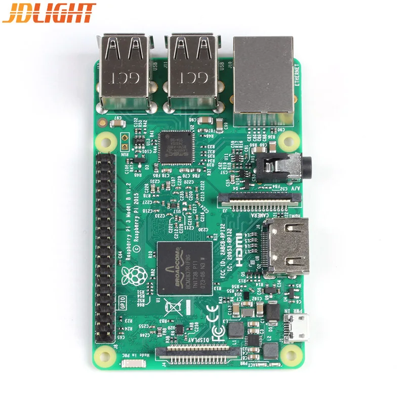 

New Original Raspberry Pi 3 Model B Board Pi3 B 1GB RAM LPDDR2 Quad-Core Wifi Bluetooth Heat Sink Power Adater Case Cooling Fan