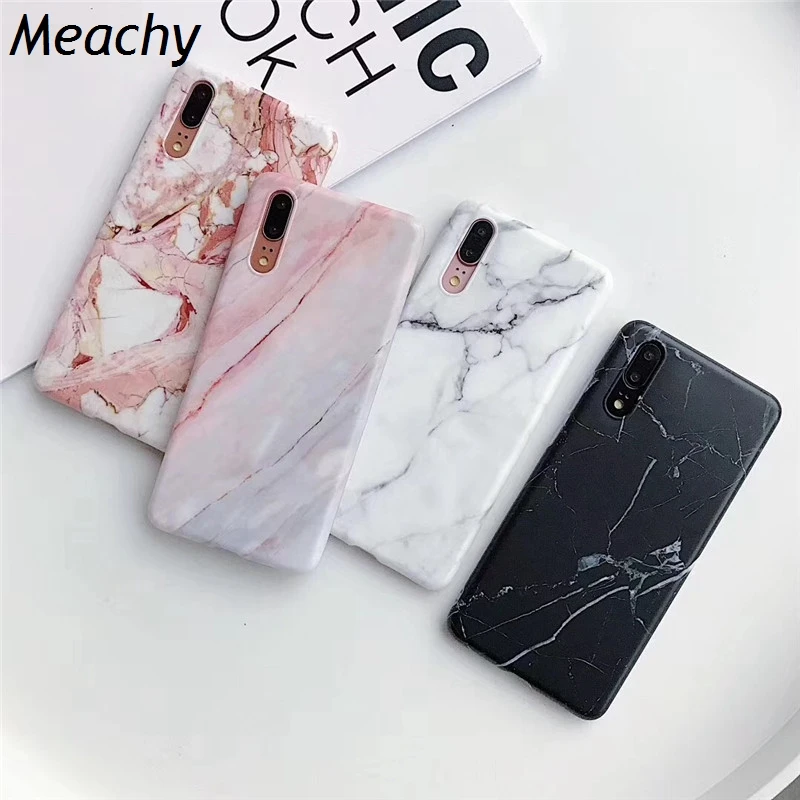 

Meachy For Huawei P20 Lite P20 Pro Case Marble Phone Cover For Huawei Nova 3i Nova 3 3e Case Fashion Soft Silicone Cases Fundas