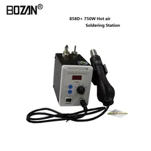 858D+ SMD BGA паяльная станция горячий воздух воздуходувка Тепловая пушка интеллектуальный цифровой сварочный паяльник инструмент для ремонта