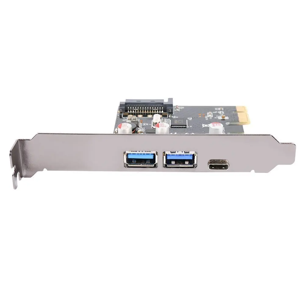 USB 3,1 type C PCIe Плата расширения PCI-e до 1 type C и 2 type A 3,0 USB адаптер PCI Express контроллер концентратор для настольного ПК