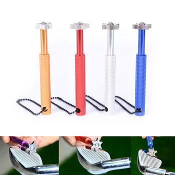 

Golf Club Sharpener Golf Groove Wedge Cleaner V U Blade Cutters Head Iron Grooves Cleaning Tool Marbit