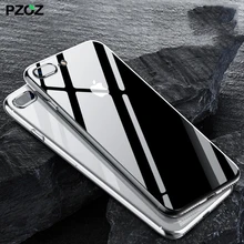 

PZOZ For iPhone7 case be accessories Back Cover Silicone Shell iphone 2017 transparent Full Cover case for apple iPhone 7 Plus