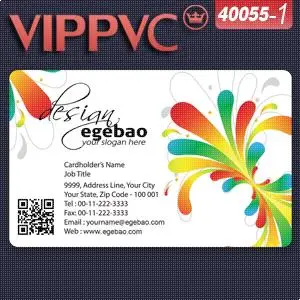 

a40055-1 Credit card size Business card Printable PVC Card