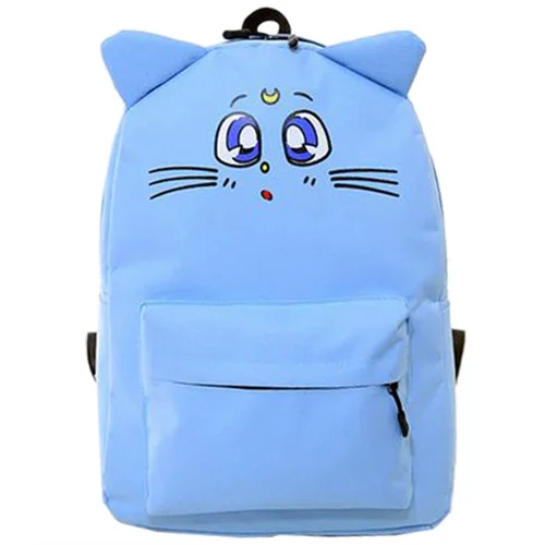 Orecchiette backpack cat printing canvas backpack