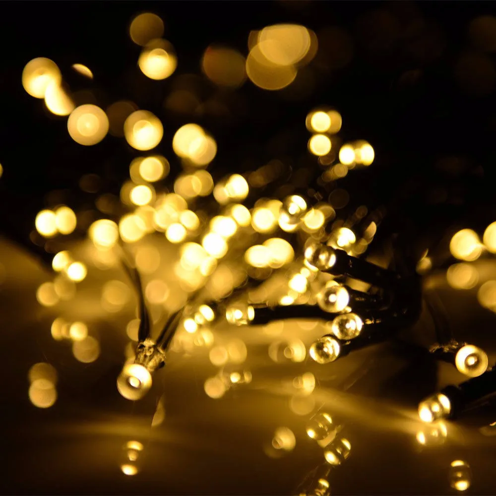 

Hot Sale 2018 100 LED Solar/Battery Light Outdoor Fairy String Christmas Garden Lights Festival Lantern Party Great Supplies