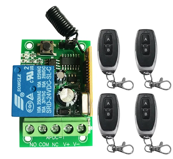 Новый DC12V 24V 1 CH 1CH RF Беспроводной дистанционного Управление реле безопасности