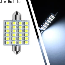 1 pçs hotsale 31mm 36mm 39mm 41mm 24 smd 3528 led carro auto c5w festoon placa de licença interior cúpula luzes indicadoras lâmpada lâmpada