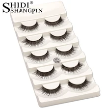 5 пар натуральные накладные ресницы ручной работы Мягкие Накладные ресницы для макияжа Длинные Накладные ресницы черные ресницы для макияжа SI6