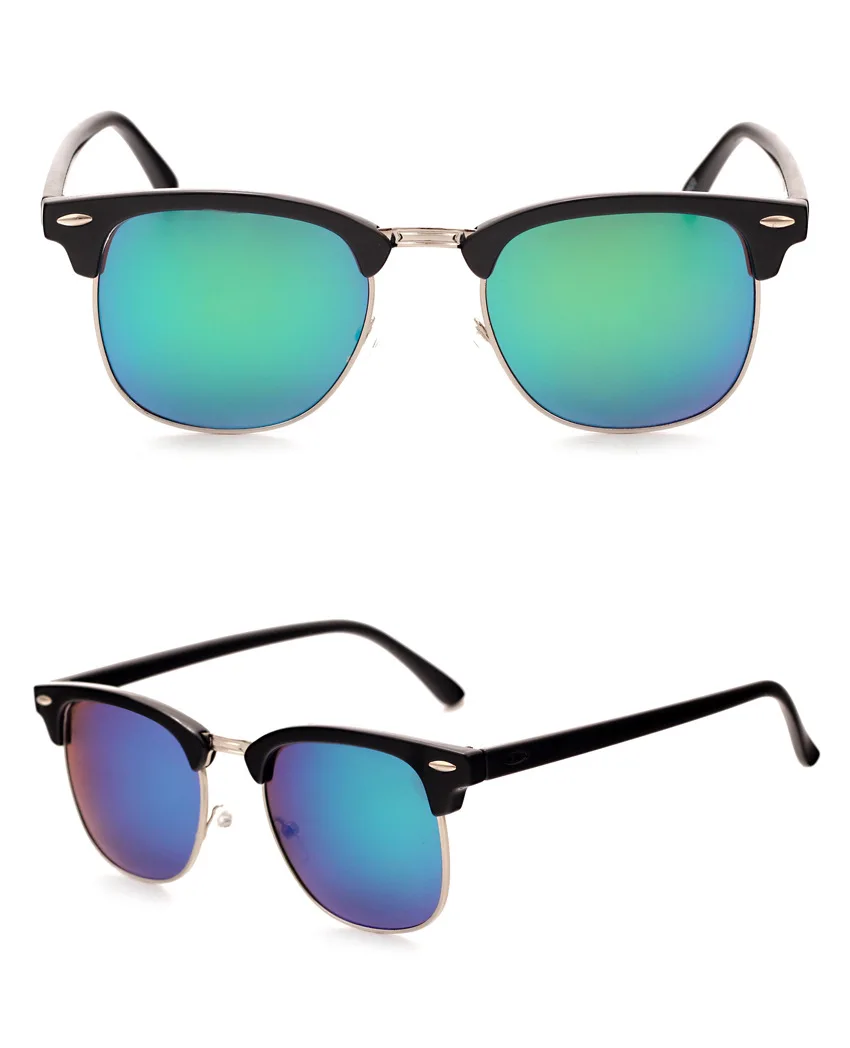 Классические поляризационные солнцезащитные очки для мужчин и женщин в стиле ретро, фирменный дизайн, высокое качество, Винтажные Солнцезащитные очки для женщин и мужчин, модные зеркальные солнцезащитные очки
