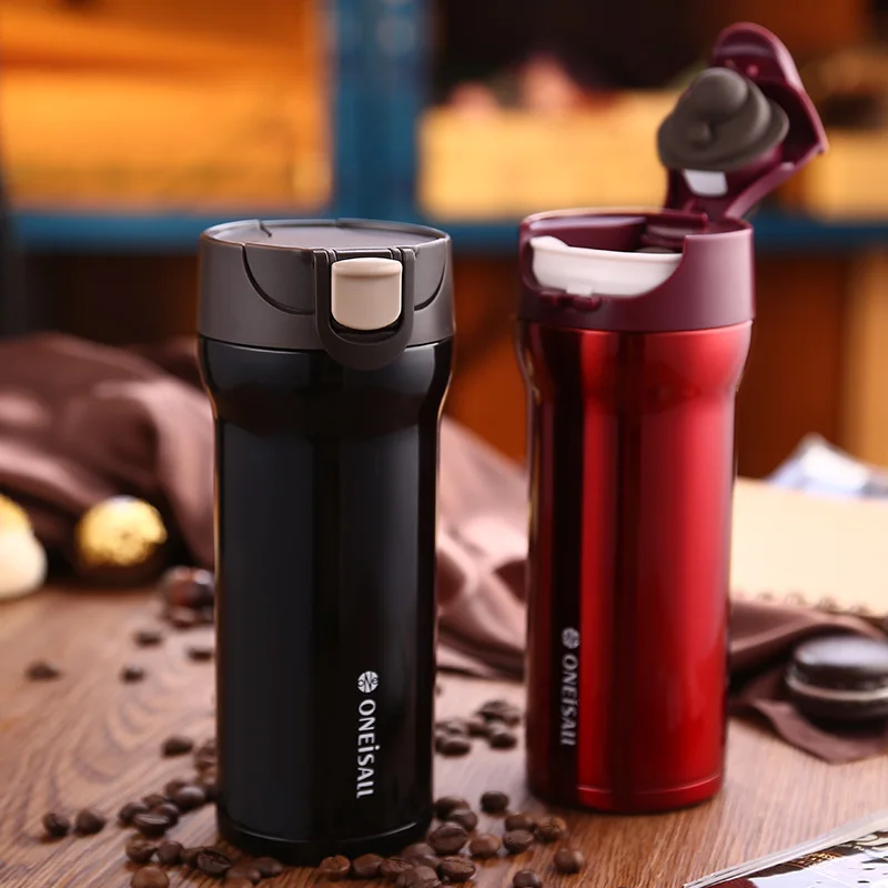 Thermos Keep Mug Coffee Cup Stainless Steel Milk Tea Mug vacuum flask Anti Dust Coffee Cups