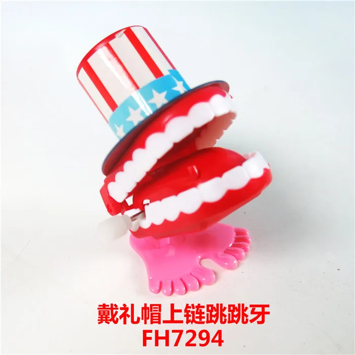 10pcs Plastic Jump Teeth With Chain – Dental Toys For Kids – Dentistry Giveaway