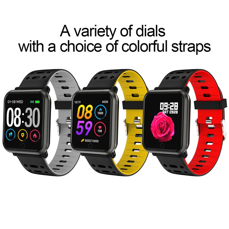 Smart Watch Men Women Blood Pressure Waterproof Music Control Smartwatch Fitness Tracker Watches Wearable Device For Android IOS