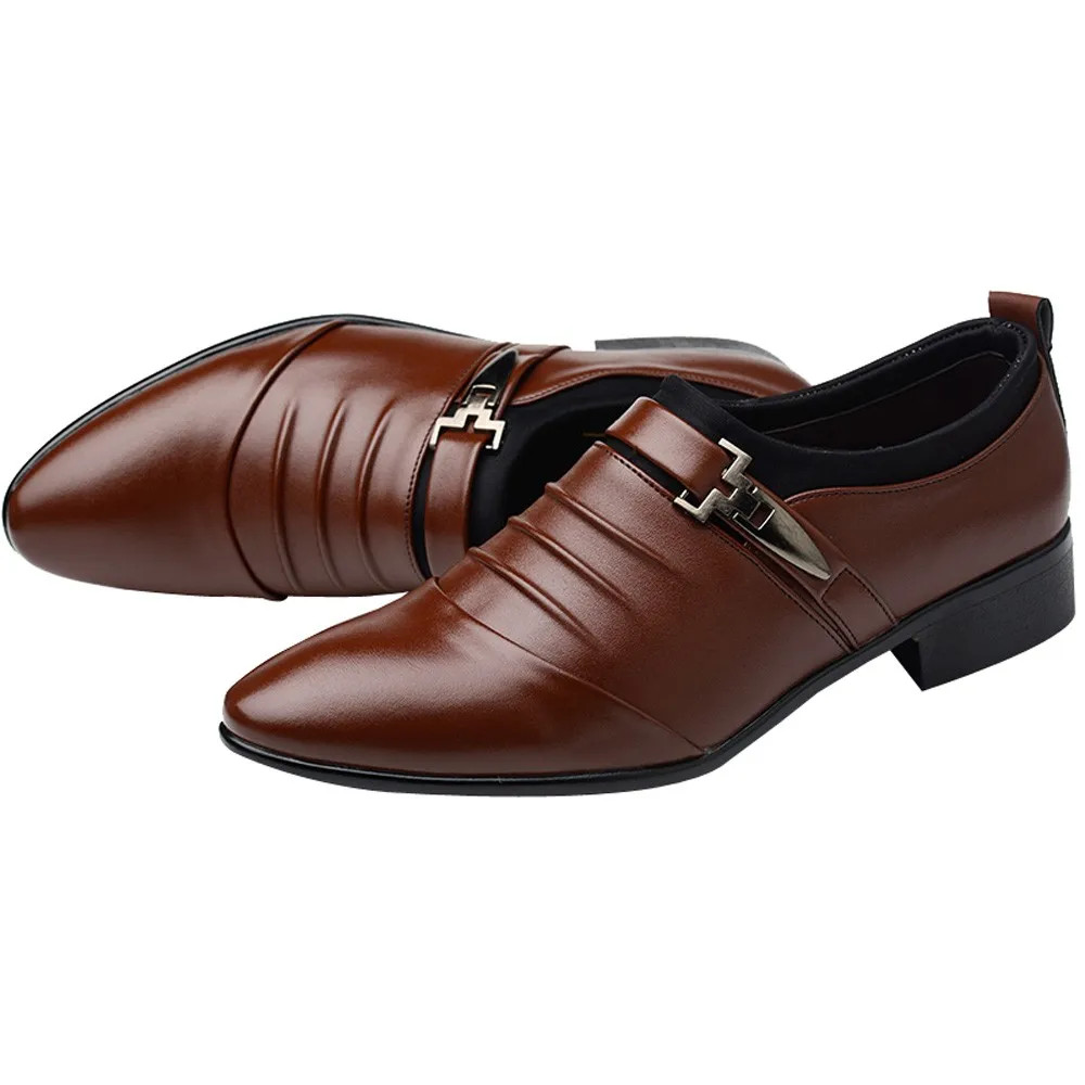 Новые Мужские модельные туфли в британском стиле, без шнуровки, из спилка, с острым носком деловые, свадебные, оксфорды, официальная обувь для мужчин,, 38-47
