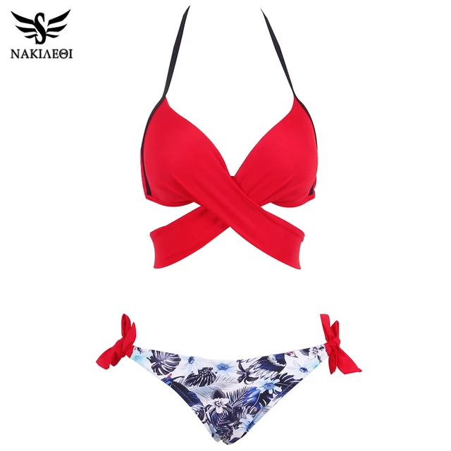NAKIAEOI 2018 Seksowny bikini kobiety strój kąpielowy push up stroje kąpielowe Criss Cross Bandage Halter bikini Set Beach strój kąpielowy pływać nosić XXL tanie i dobre opinie Bikinis Set Nylon spandex Jednolity patchwork druk Wire Free 180073 Niska talia Pasuje do rozmiaru Weź swój normalny rozmiar NAKIAEOI 2018 Seksowny bikini kobiety strój kąpielowy push up stroje kąpielowe Criss Cross Bandage Halter bikini Set Beach strój kąpielowy pływać nosić XXL tanie i dobre opinie Bikinis Set Nylon spandex Jednolity patchwork druk Wire Free 180073 Niska talia Pasuje do rozmiaru Weź swój normalny rozmiar
