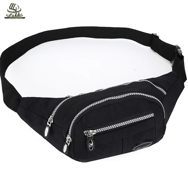

Men Nylon Waist Pack Waterproof Women Belt Nylon Waistband Fashion Design Waist Pouch Bag Casual Travel Mobile Phone Pouch Bag