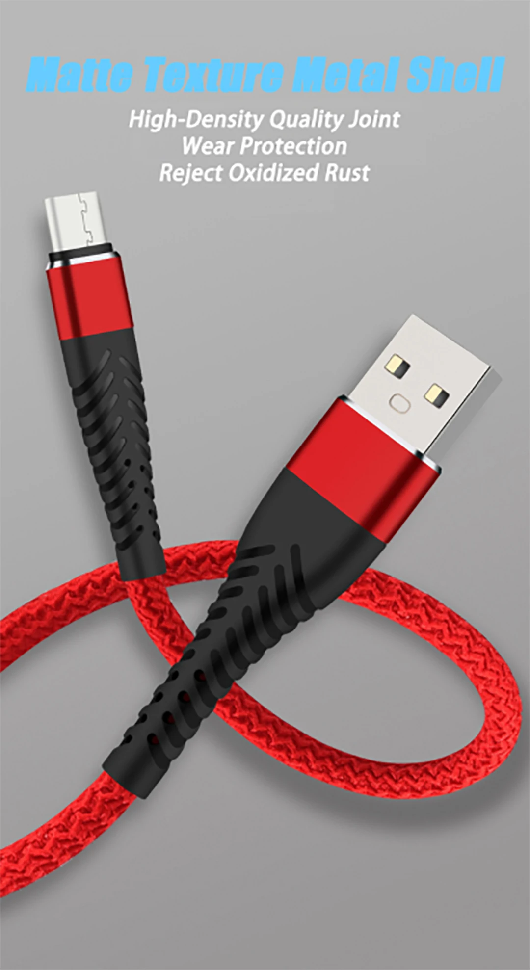 25cm Fast Charging 2.4A Micro USB Cable Chargeur For iPhone Android Type C Charger Cables Data Sync Wire Cord For Samsung Huawei usb c 5v 3a