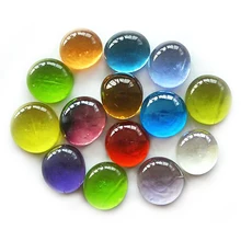 80 шт цветные декоративные стеклянные мраморы галька камень гравий Аквариум цветочный горшок украшение для аквариума садовые украшения плоские бусины