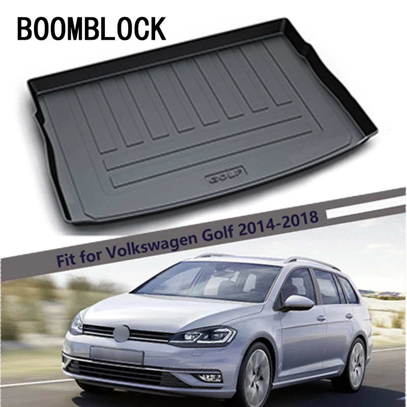 

BOOMBLOCK For VW Golf 7 GTI Volkswagen Golf MK7 2014-2018 Waterproof Anti-slip Car Trunk Mat Tray Floor Carpet Pad Protector