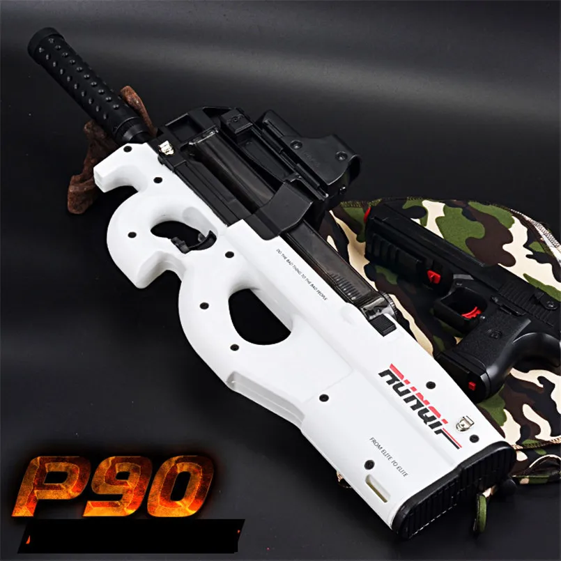 Bala de Água Arma de Brinquedo Pistola ao ar Elétrica Sniper Rifle Grafite cs Jogos Paintball Explosões Arma Meninos Brinquedos Livre Presente Natal P90 7 Armas brinquedo