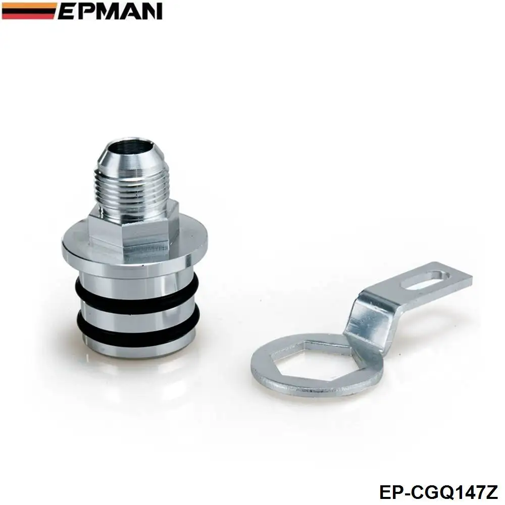 Engine Billet Aluminum Block Plug Adapter Breather Fitting to 10AN  For Honda Integra B16/B18 Engines only  EP-CGQ147Z