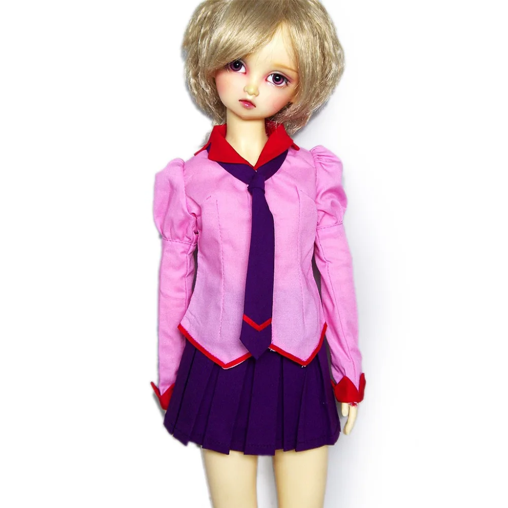 

[wamami] 251# Bakemonogatari Cosplay Uniform For 1/4 MSD 1/3 SD DZ AOD BJD Dollfie