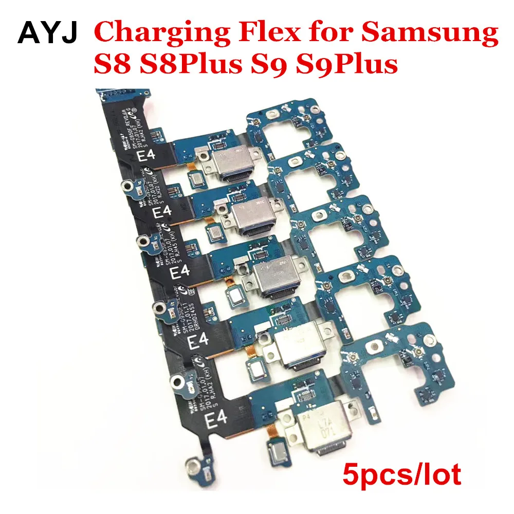 

5pcs AYJ USB Charging Dock For Samsung Galaxy S8 S9 S8 Plus S9 Plus Charger Port Flex Cable for G950F G955F G960F G965F