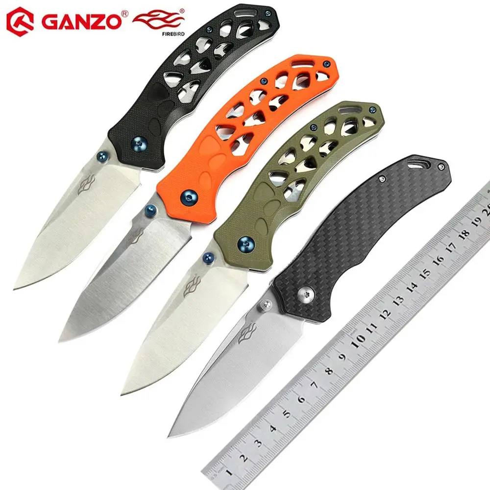 Дешево Ganzo Firebird FB7631 58 60HRC 440C G10 или углеродного волокна ручки складной нож Открытый выживания Отдых на природе нож Карманный DEC