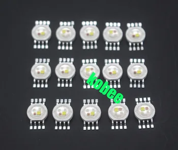 

10-100PCS RGBW LED Diode 8pins High Power LED 12W Colorful four core sources DIY molding LED Stage lights beads