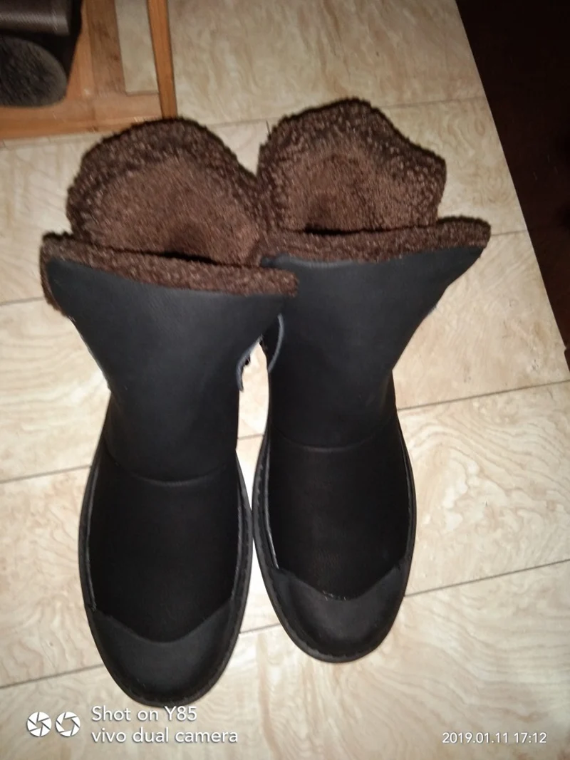 plataforma neve snowboot grosso sola cheia sapatos de grão falso