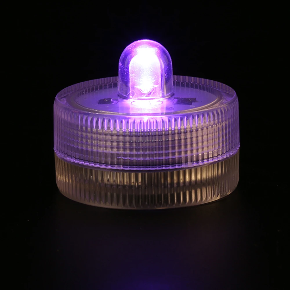 

Free Shiping Factory Vendor SUPER Bright Single Submersible Led Tea Light for Wedding Floralytes 11 COLORS for your options