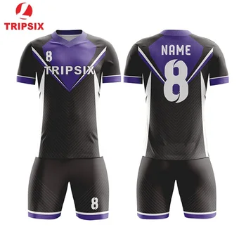 

Custom Design Patterns Purple Tight Fit Football Team Soccer Jersey