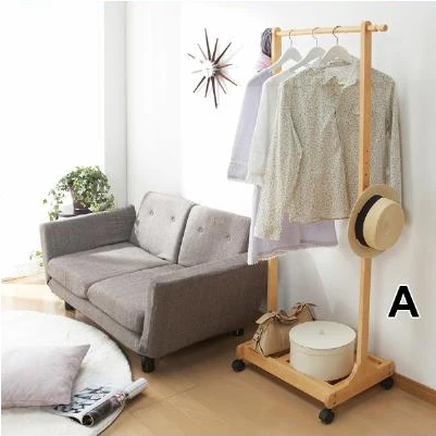 The More Luxuriant Wood Coat Rack Clothes Rack Creative