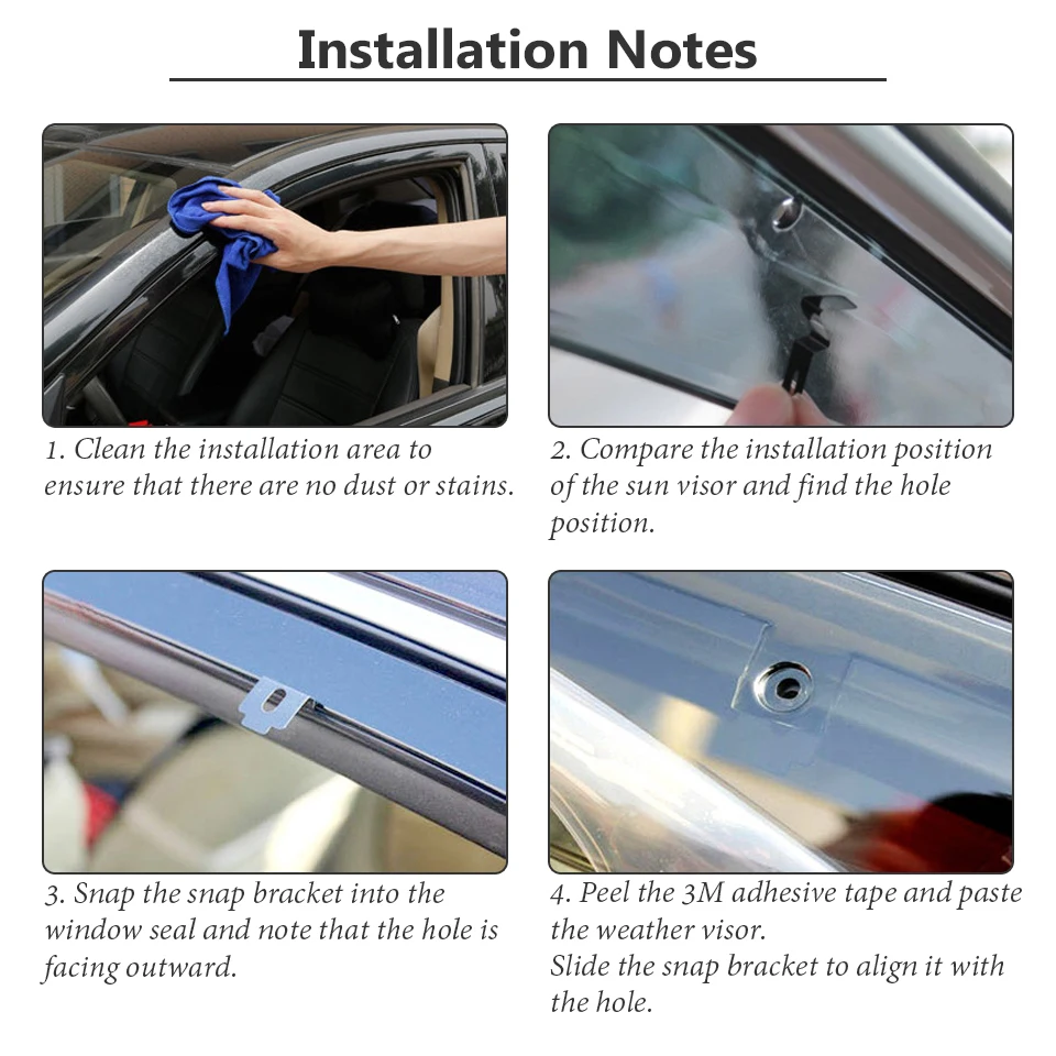 Acessórios do Carro Defletores de Vento 4pcs para Mercedes Atreu 2020-2020 Porta Fumaça Sol Janela Chuva Viseira Guarda Capa Glk 300 200 260 8 Toldos e abrigos