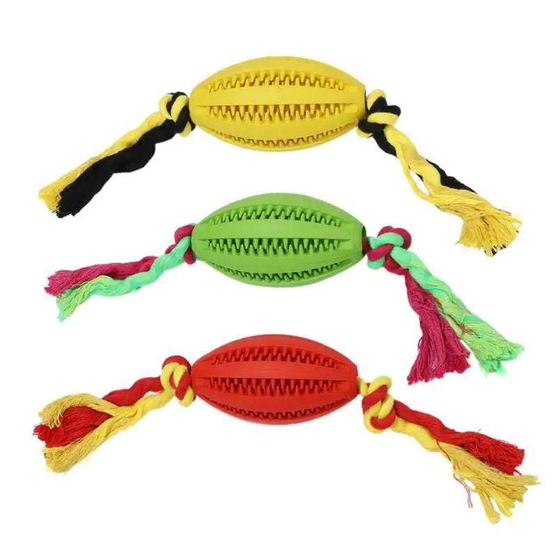Резинка для любимой собачки Футбол шарик-игрушка для питомцев Жевательная еда устойчив к прокусыванию зубочистка Забавные игрушки