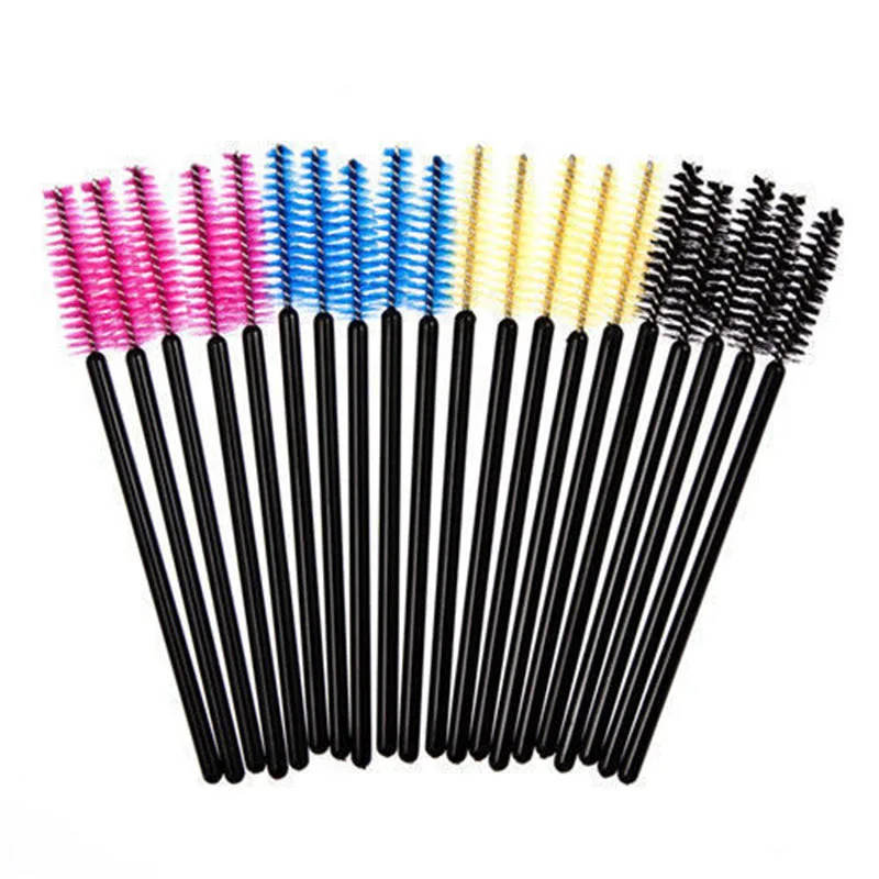 

Hot selling 50 pcs/pack One-Off Disposable Eyelash Brush Mascara Applicator Wand Brush Free Shipping