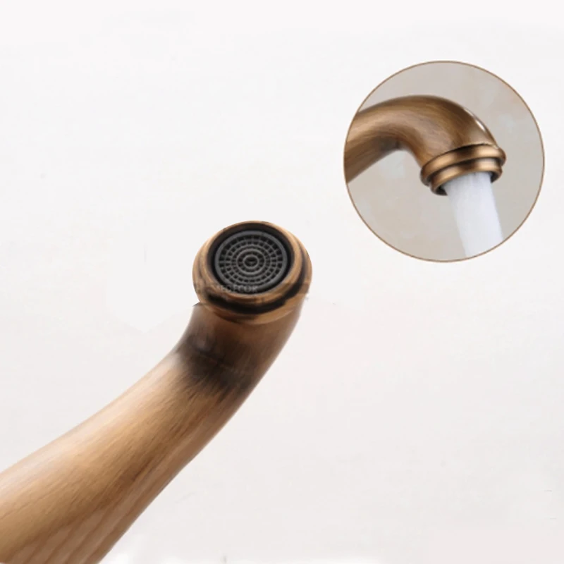 Günstig Bad Wasserhahn Antique Bronze Finish Messing Becken Waschbecken Wasserhahn Einzigen Griff Wasserhähne Wasser Mischbatterie Für Küche Bad