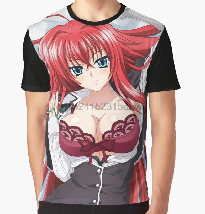 

All Over Print T-Shirt Men Funy tshirt Rias Gremory Short Sleeve O-Neck Graphic Tops Tee women t shirt